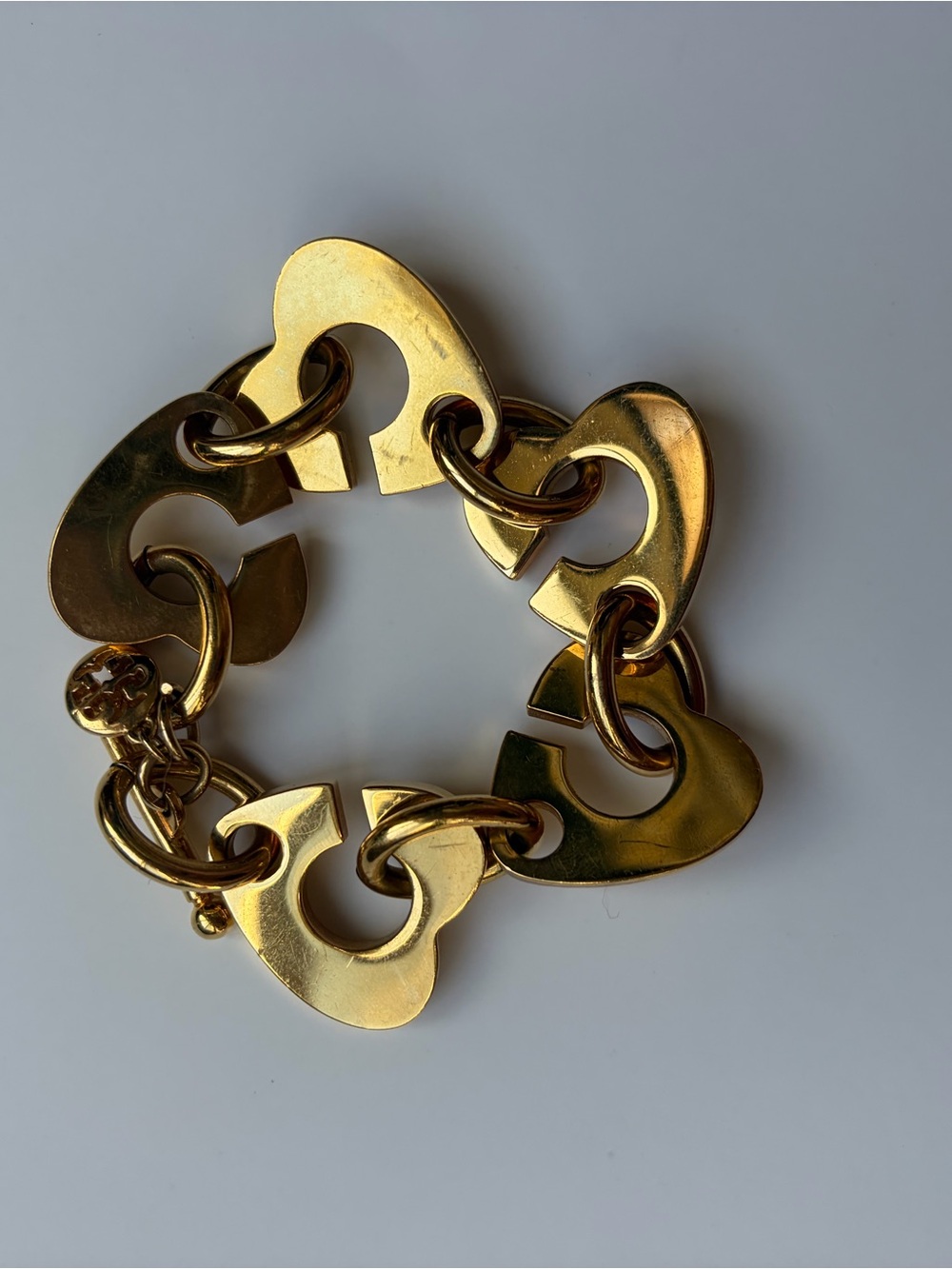 Gold-Tone Statement Link Bracelet - Women Jewelry Tory Burch
